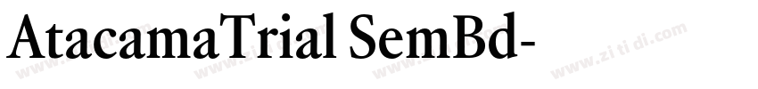AtacamaTrial SemBd字体转换